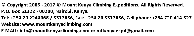 Climbing Mt Kenya - Sirimon Route Mount Kenya
