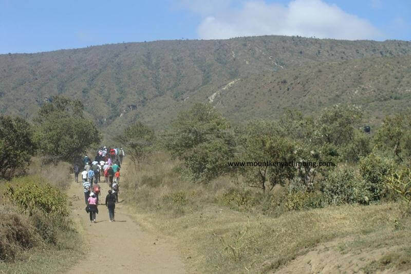 Mount Longonot hiking in Kenya with Mount Kenya Climbing Expeditions - www.mountkenyaclimbing.com